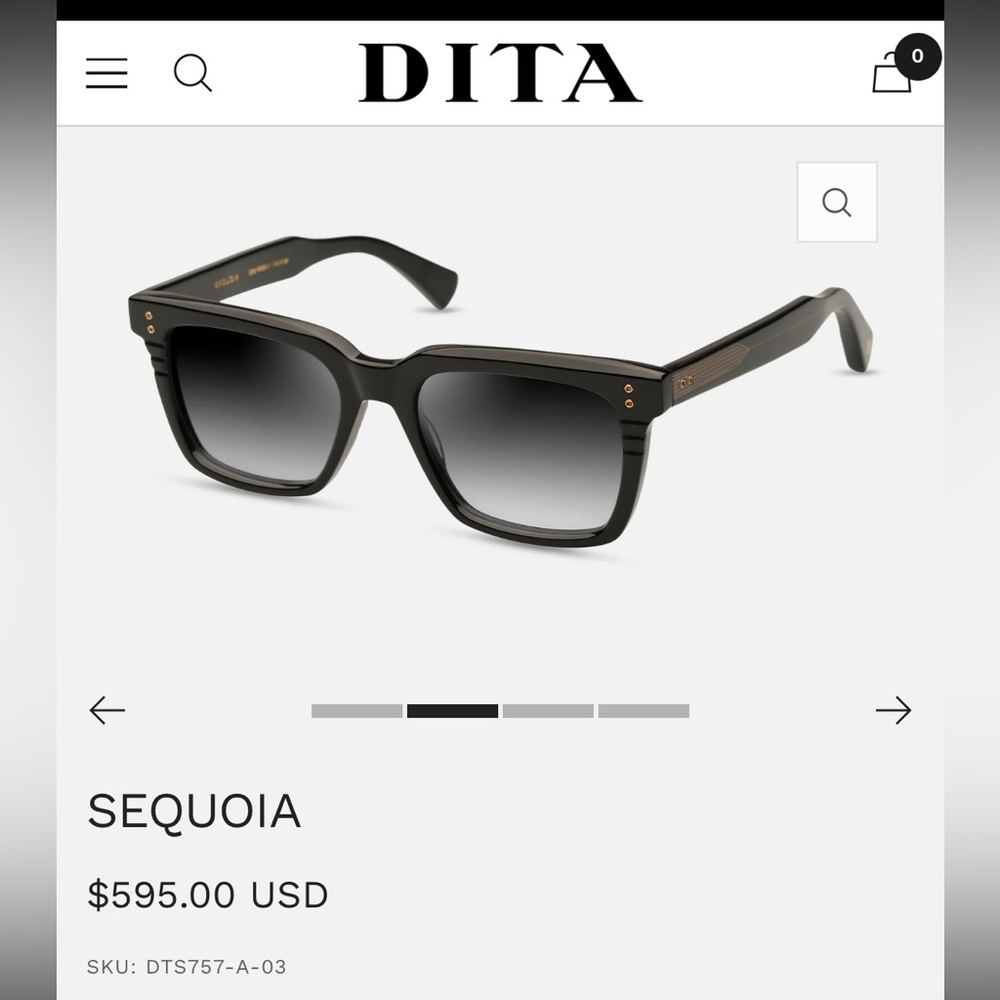 Dita sunglasses sequoia - black gradient lense. Amazing condition, barely worn